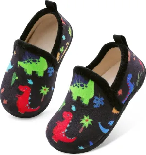 Lefflow Toddler Slippers Boys Girls House Shoes Slip on Baby Sock Shoes Lightweight Outdoor Walking Shoes