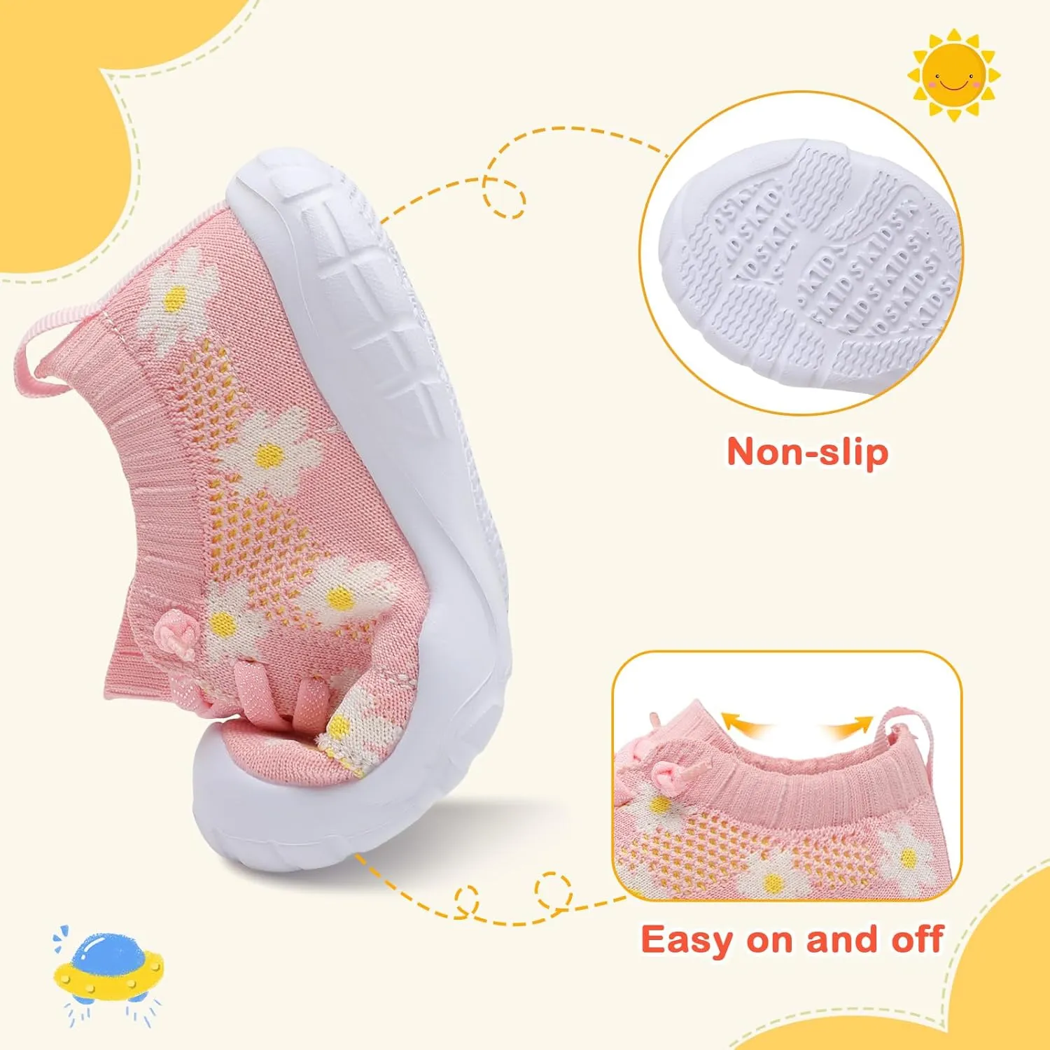 LeIsfIt Toddler Shoes Boys Girls Barefoot Shoes Kids Breathable Sneakers Tennis Shoes Slip on Shoes