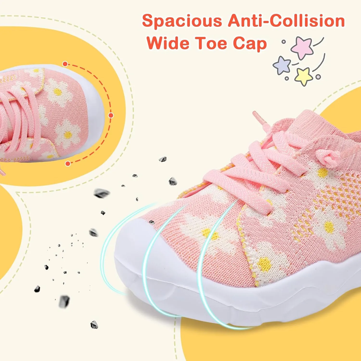 LeIsfIt Toddler Shoes Boys Girls Barefoot Shoes Kids Breathable Sneakers Tennis Shoes Slip on Shoes