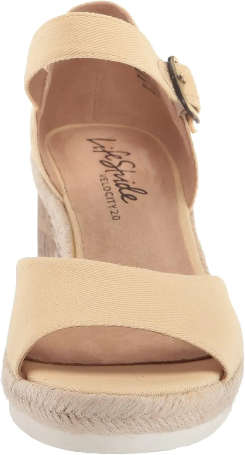 LifeStride Women's Go for It Espadrille Wedge Sandal