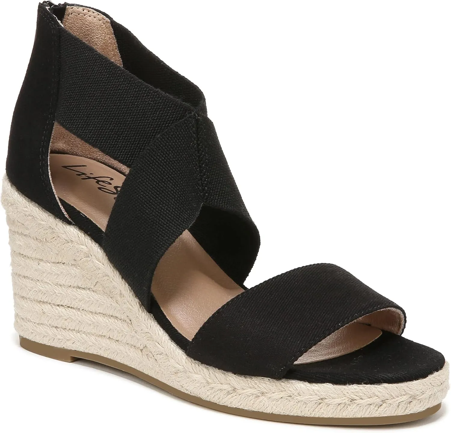 Lifestride Women's Thrive Strappy Espadrille Wedge Sandal