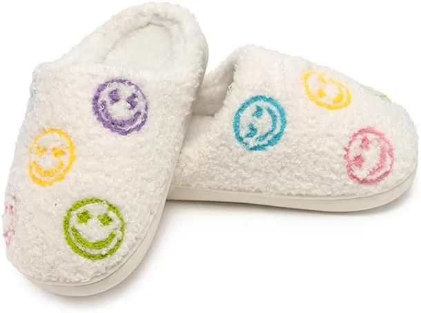 Living Royal Kids Cozy Plush Non-Slip Slippers - Funny Designs, Comfy, 100% Polyester