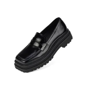 Loafer Step Square Toe Black Patent