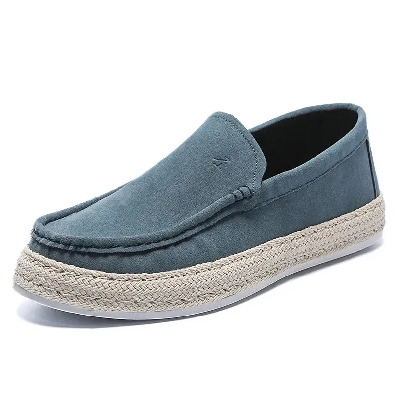 Loafers Soft Footwear Man Broad collection Men Canvas Vulcanized Casual Christmas clearance Leather New Comfy Suede Summer Shoes Flat Men Flock Shoes Fashion Shoe