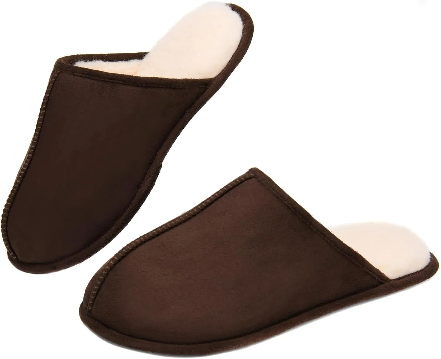 LORDFON Mens-Memory-Foam-Slip-On-House-Slippers Closed Toe Scuff Indoor Home Slipper for Men Comfy Cozy Soft Non-Slip Bedroom Slippers Houseshoes