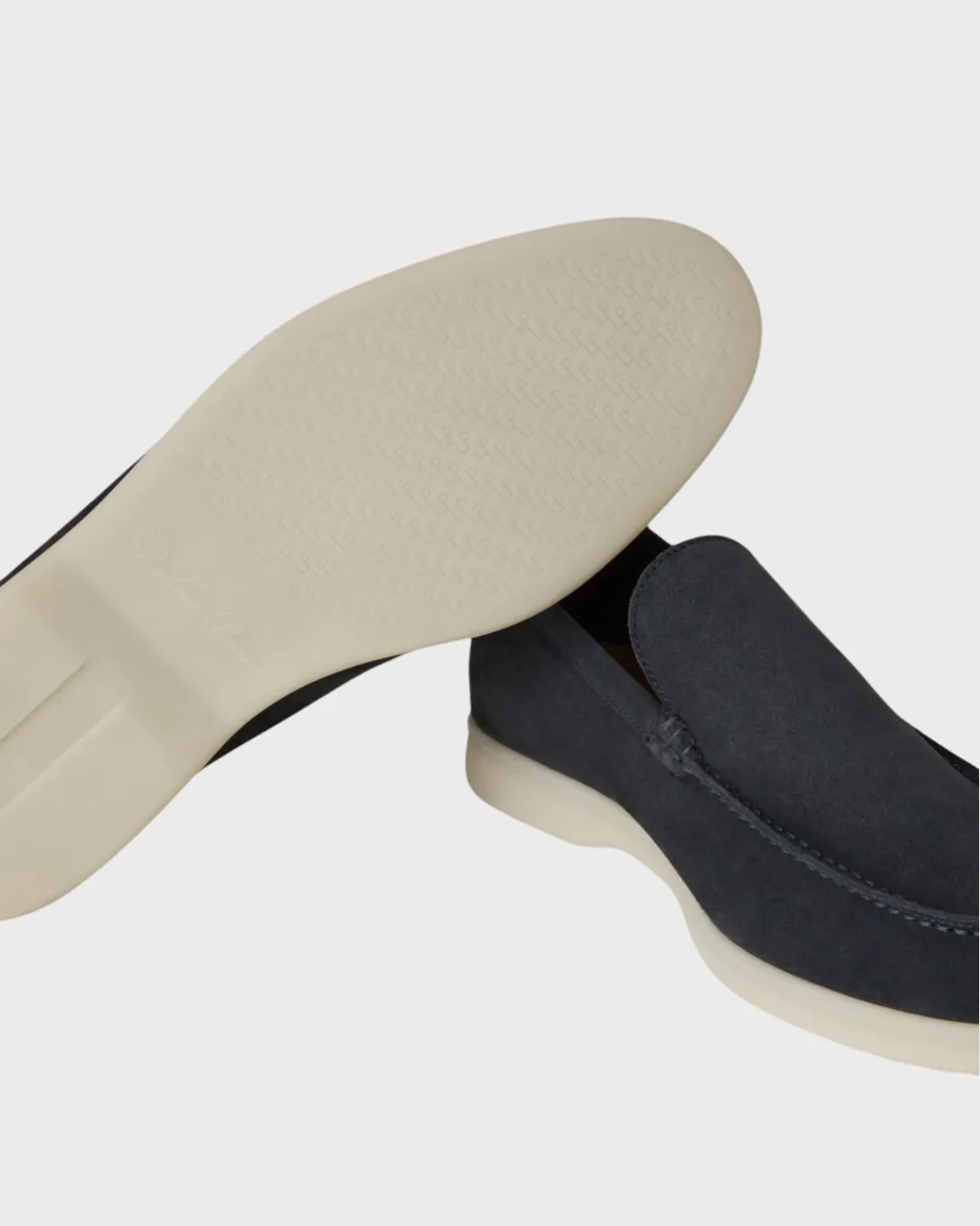 Loro Piana Summer Walk Loafers Suede Classic Blue