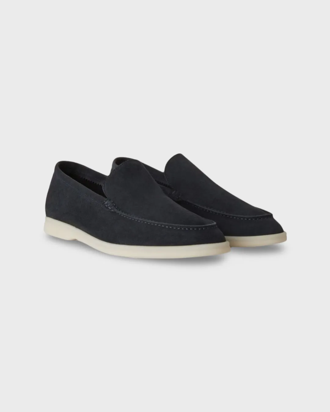 Loro Piana Summer Walk Loafers Suede Classic Blue