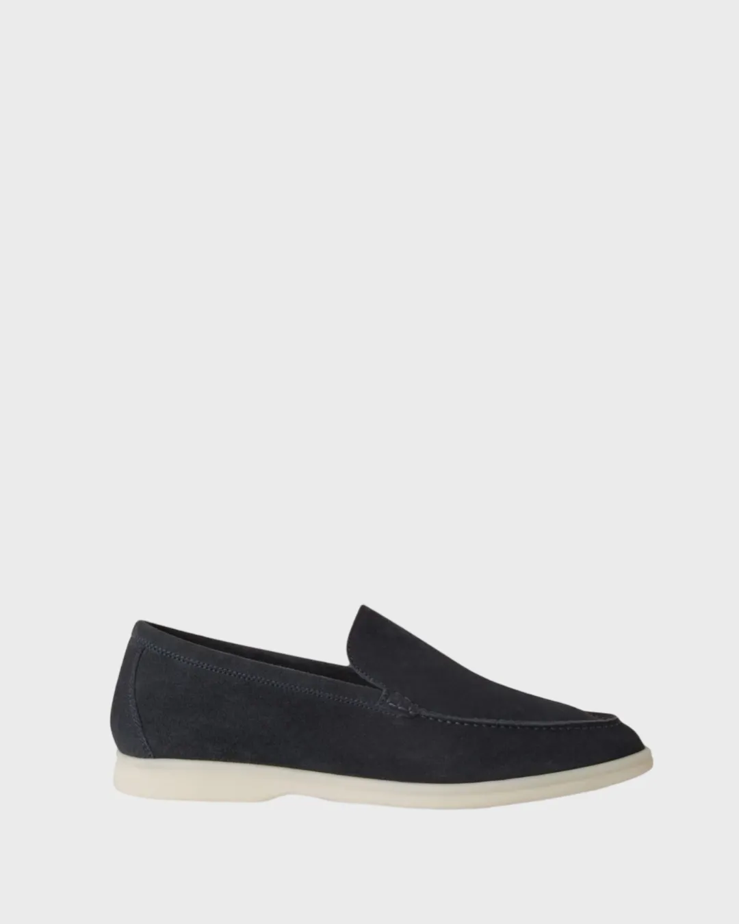 Loro Piana Summer Walk Loafers Suede Classic Blue