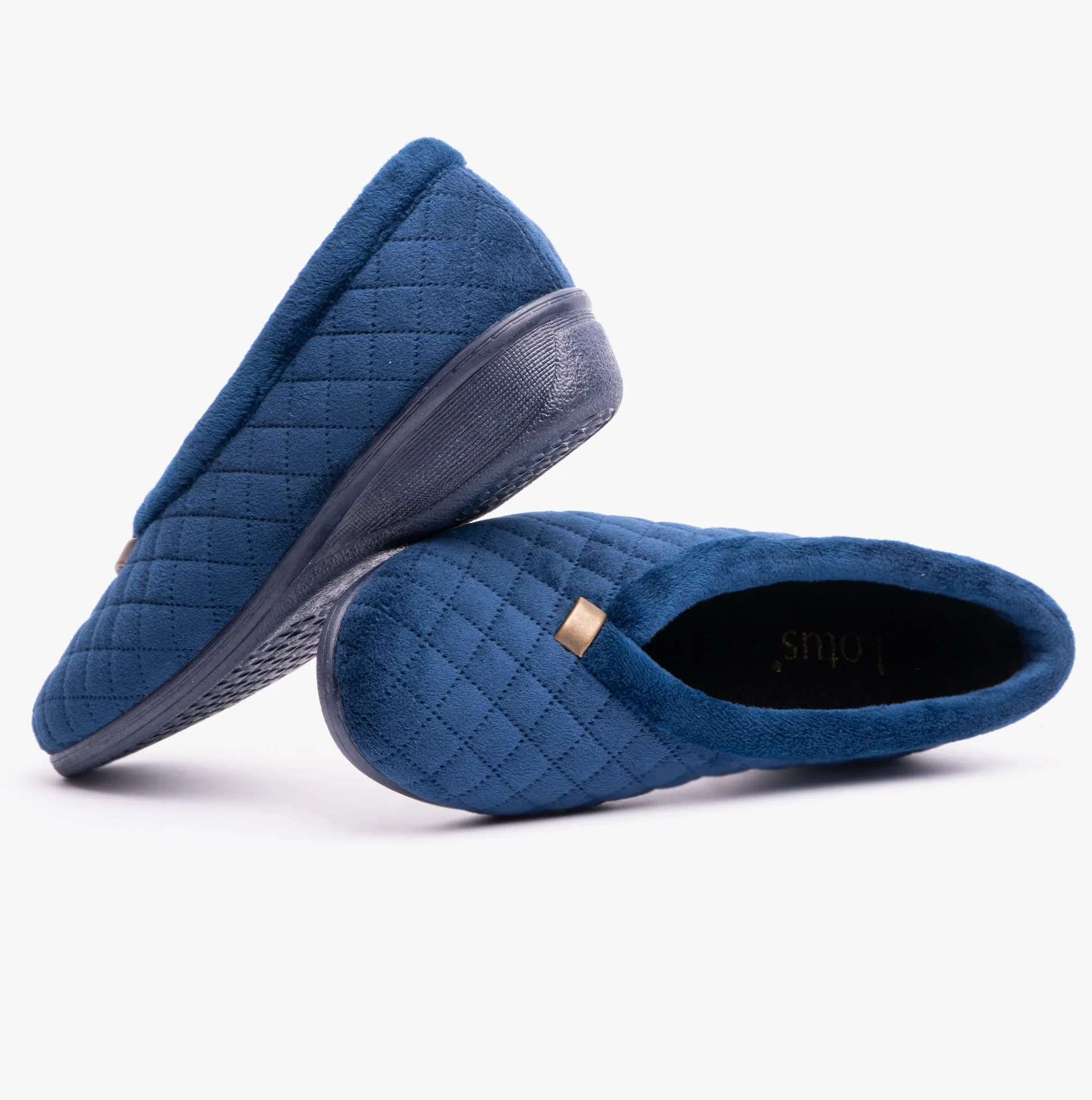 Lotus EADIE Womens Slippers Navy