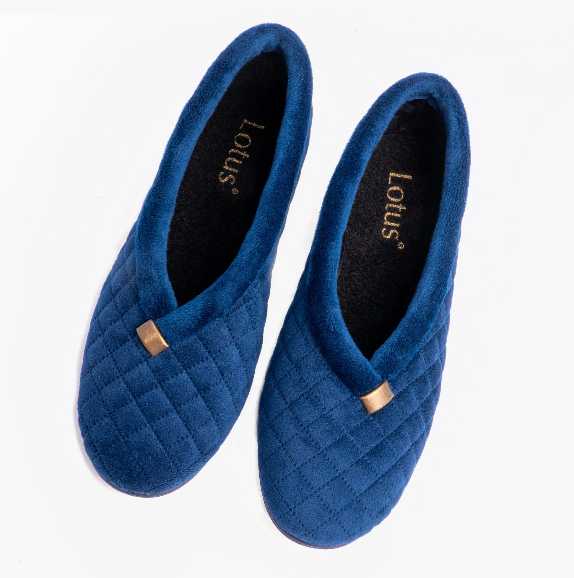 Lotus EADIE Womens Slippers Navy