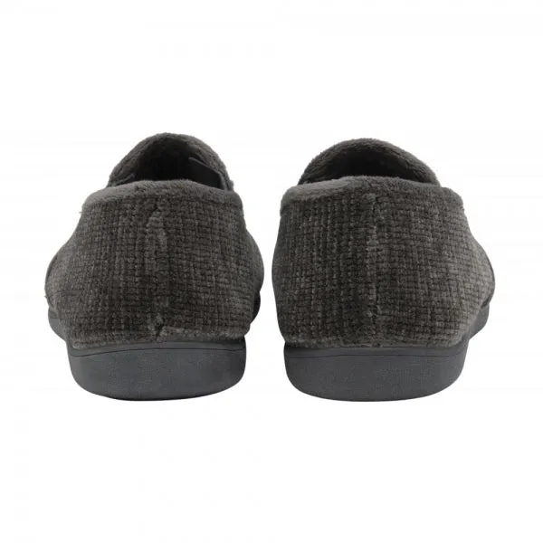 Lotus SHELDON Mens Full Slippers Grey