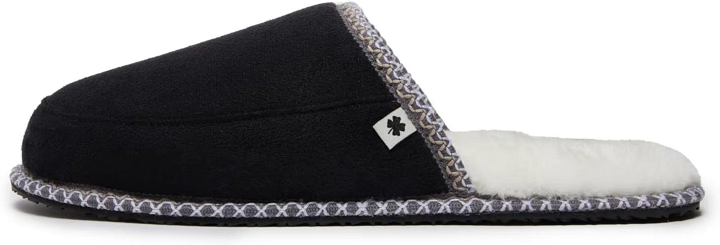 Lucky Brand Memory Foam Rubber Sole Scuff Bedroom Slipper - Soft Comfy Men's Slippers - Indoor/Outdoor Mens House Slippers