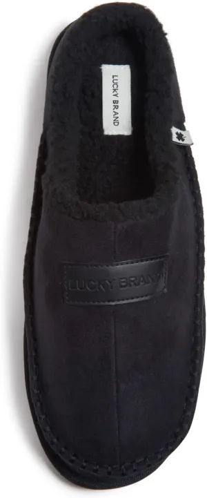 Lucky Brand Men's Memory Foam Slip On Clog Slippers, Indoor Outdoor Mens House Shoes, Warm Bedroom Clogs Slipper for Men