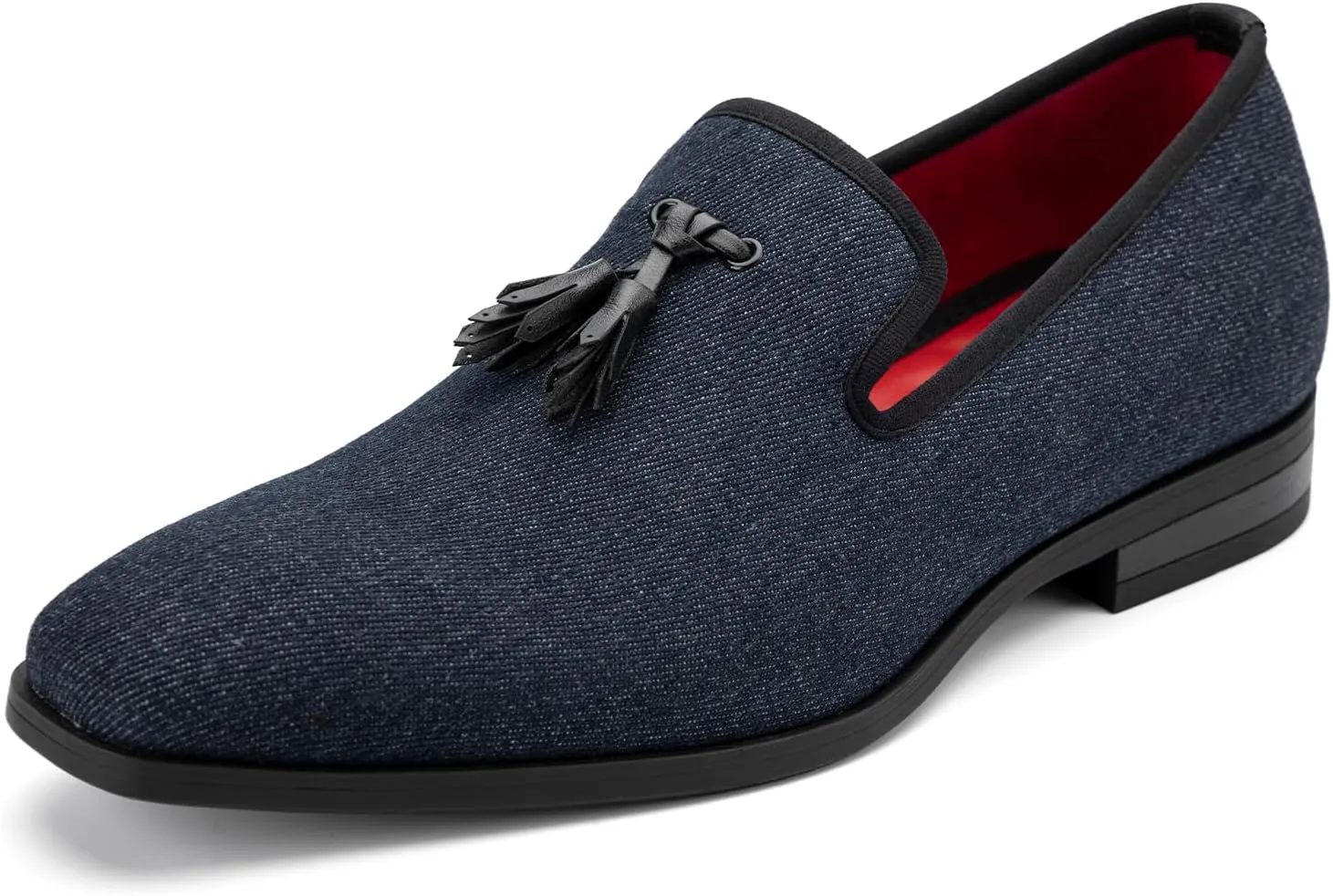 Meijiana Men's Loafers Lightweight Slip-On Moccasins Stylish Dress Shoes Breathable Tassels Loafers