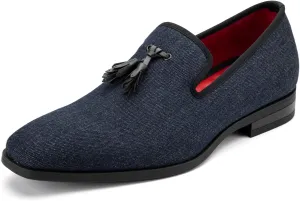 Meijiana Men's Loafers Lightweight Slip-On Moccasins Stylish Dress Shoes Breathable Tassels Loafers