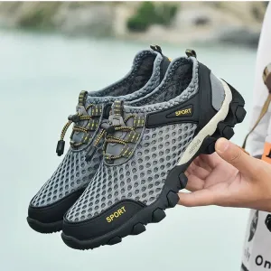 Men Complete range Shoes Mens for Safe Sneakers Breathable Summer Shoes Fashion Men Hiking Tennis Sneaker Mesh Trekking Climbing Non-Slip Casual