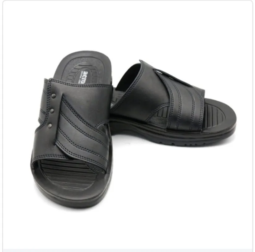 MEN SLIPPER MG-86T1 BLACK
