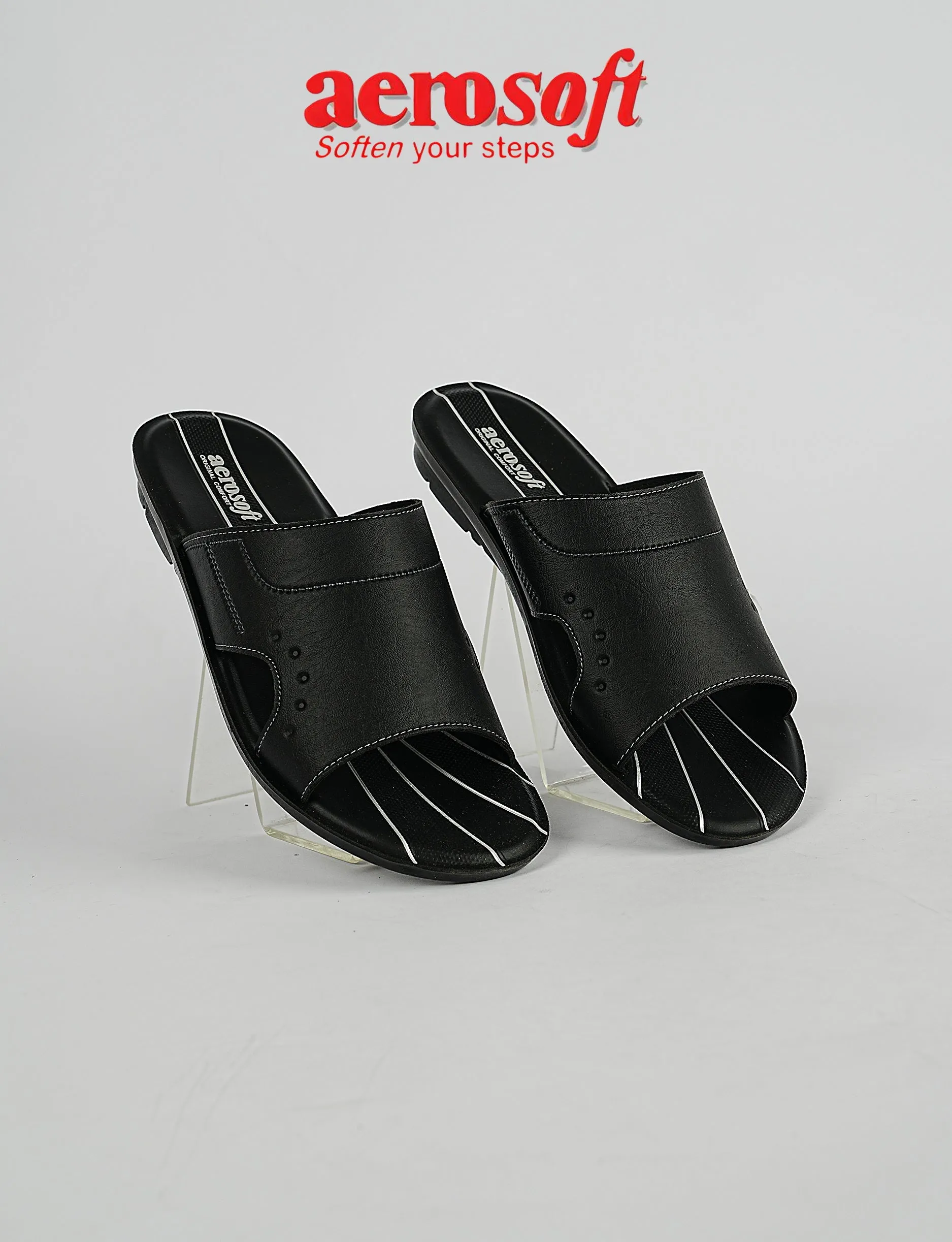MEN SLIPPER MP-3203 BLACK