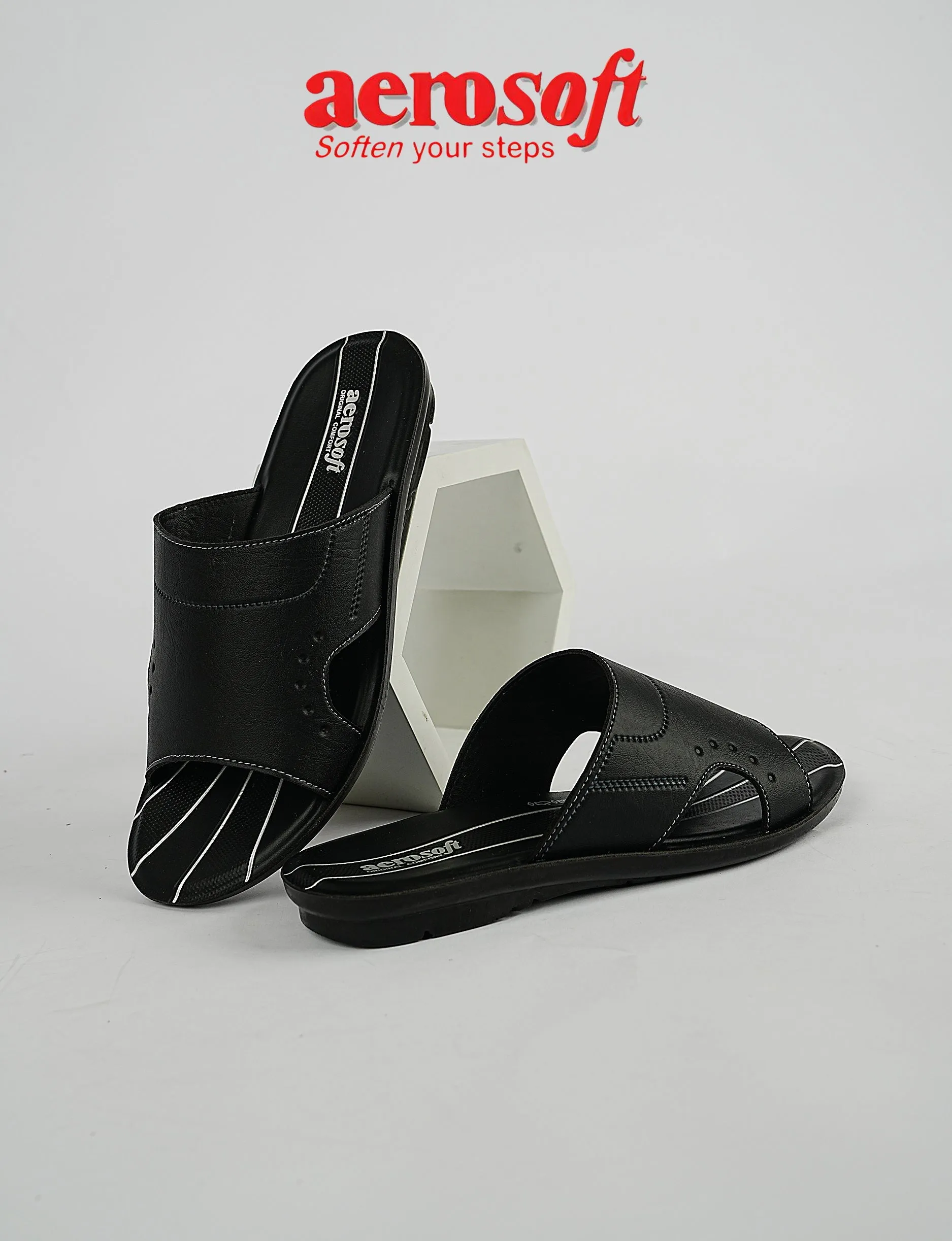 MEN SLIPPER MP-3203 BLACK