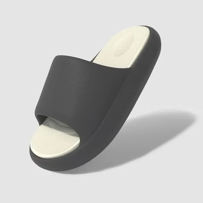 Men Women Non Slip Contrast Indoor Slippers for Bedroom Bathroom Beach