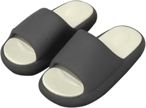 Men Women Non Slip Contrast Indoor Slippers for Bedroom Bathroom Beach