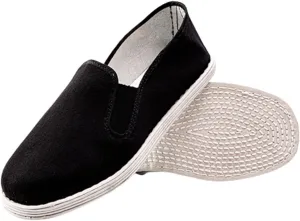 Men's Chinese Breathable Slip-On Kung Fu Tai Chi Old Beijing Canvas Shoes, Traditional Comfortable Non Slip Tai Chi Shoes, for Both Indoor and Outdoor Use, Parkour, Taekwondo