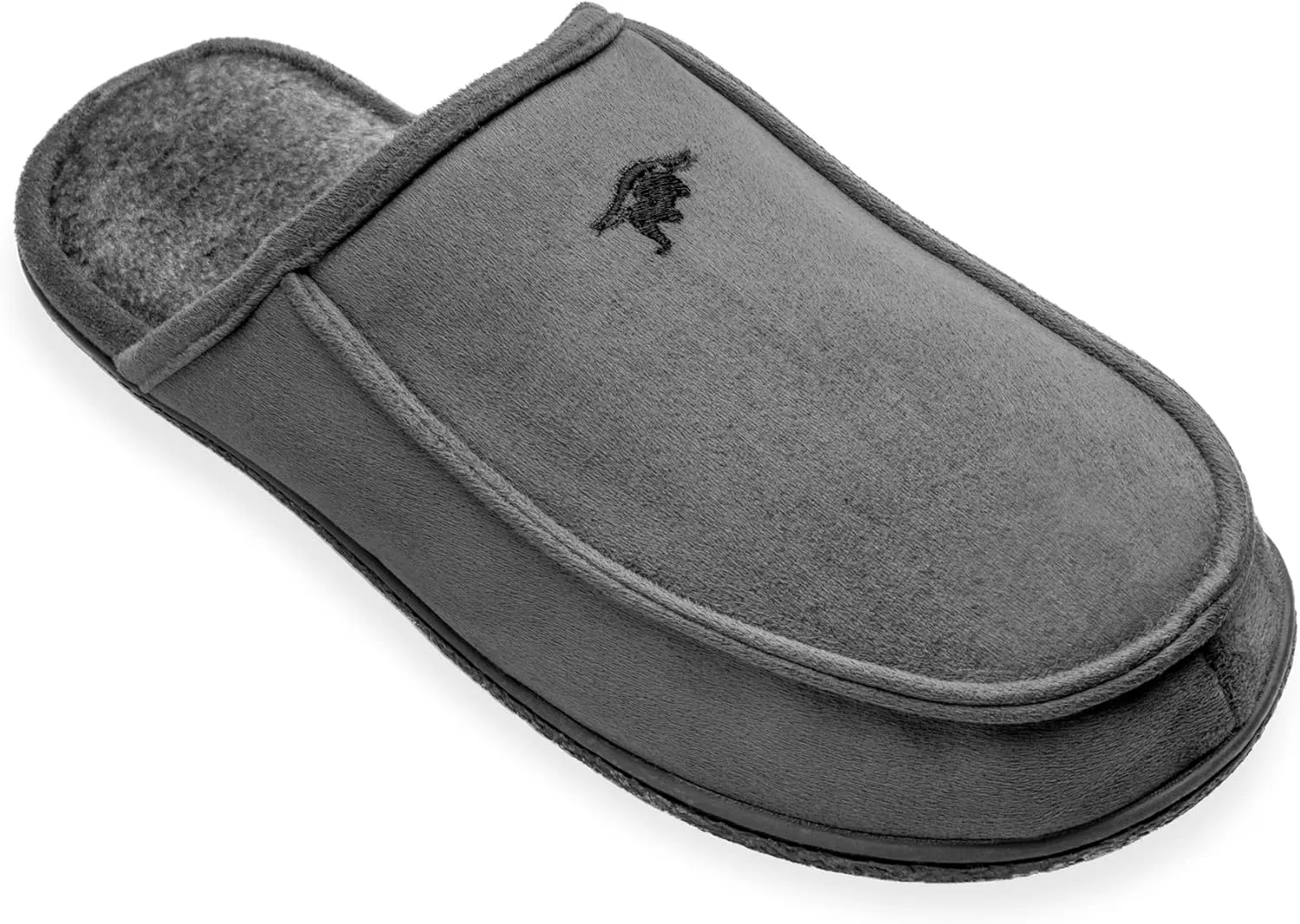 Men's Memory Foam House Slipper Suede Plush Lined Bedroom Shoes Indoor Outdoor Clog Slip on Orthotic House Shoes