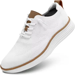 Mens Mesh Casual Sneakers Lightweight Breathable Dress Shoes Comfortable Walking Oxford Shoes Trainers for Men