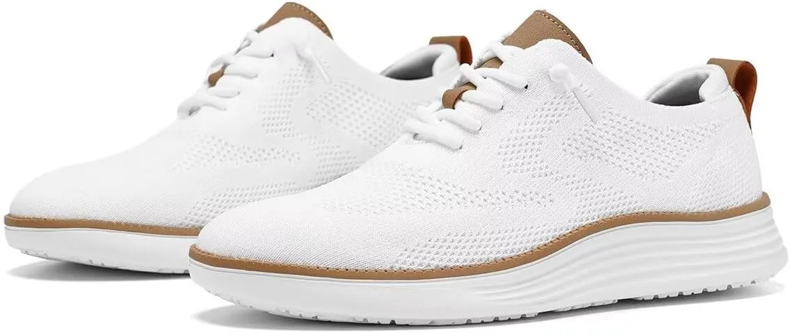 Mens Mesh Casual Sneakers Lightweight Breathable Dress Shoes Comfortable Walking Oxford Shoes Trainers for Men