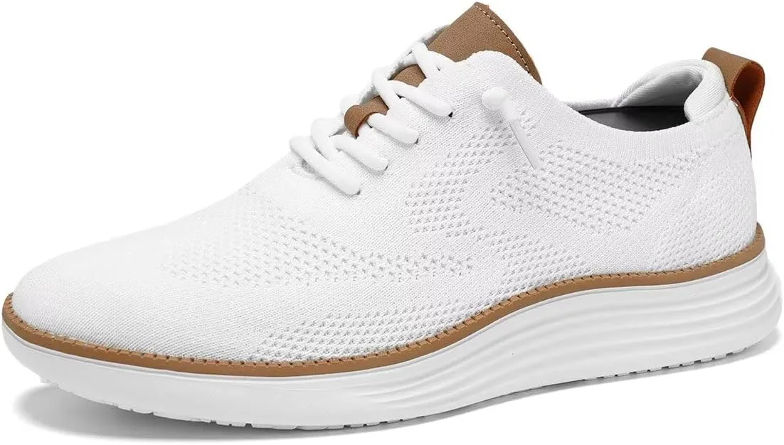 Mens Mesh Casual Sneakers Lightweight Breathable Dress Shoes Comfortable Walking Oxford Shoes Trainers for Men