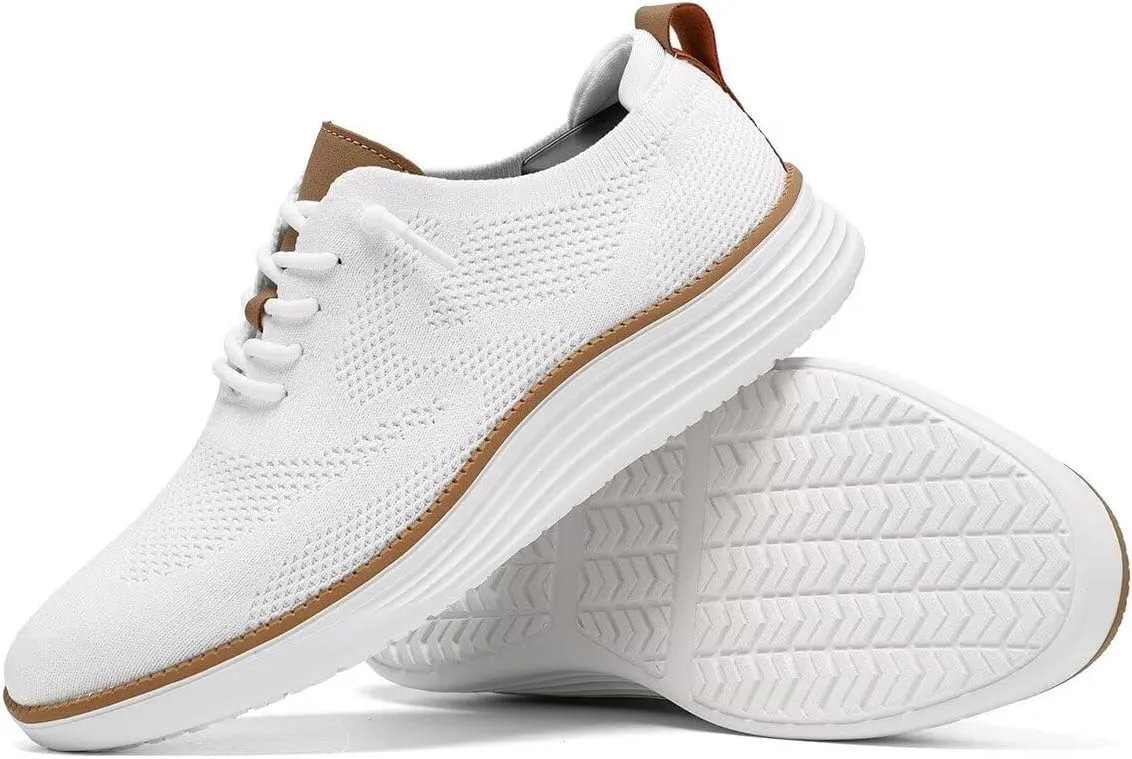 Mens Mesh Casual Sneakers Lightweight Breathable Dress Shoes Comfortable Walking Oxford Shoes Trainers for Men