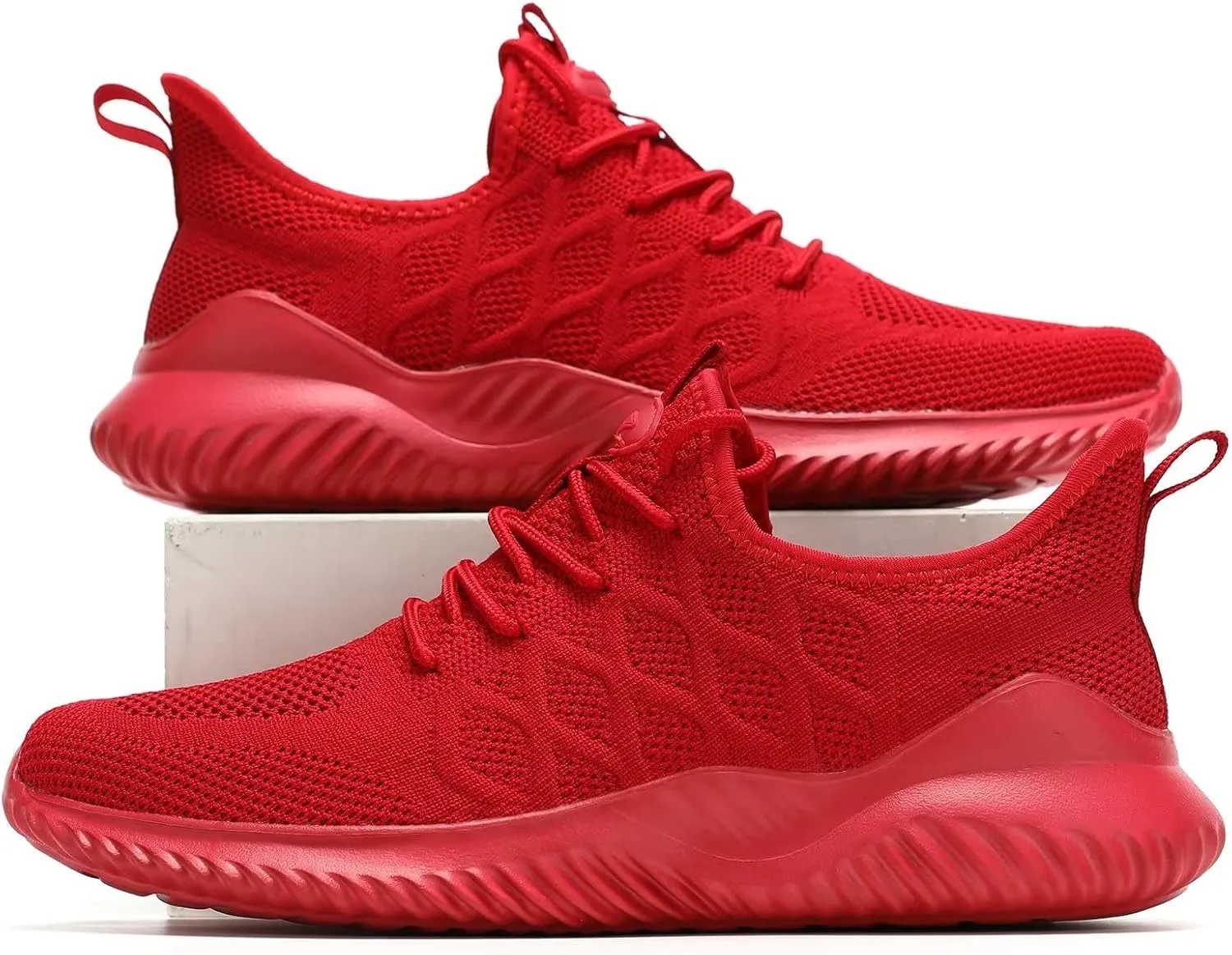 Mens Running Shoes Slip on Tennis Walking Sneakers Casual Mesh Breathable Lightweight Work Sport Shoes