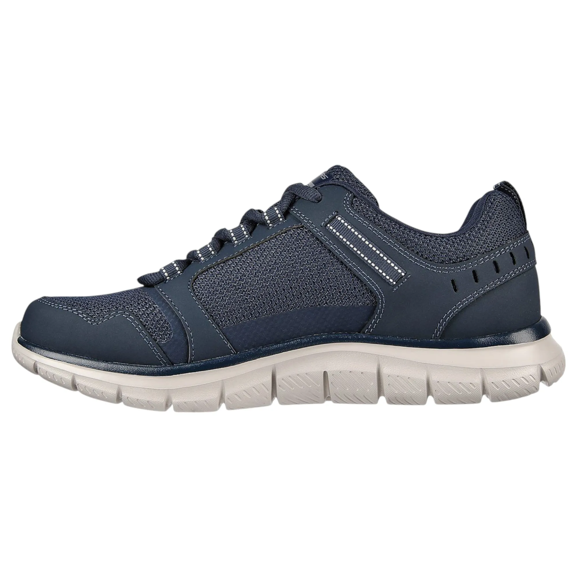 Mens Skechers Track- Knockhill Shoes Navy