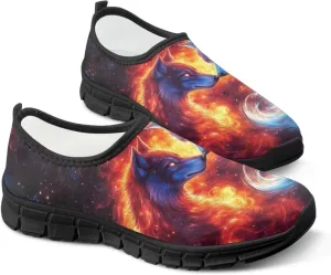 Men's Slip On Sneakers Comfy Slip On Running Shoes Men Walking Loafers Breathable