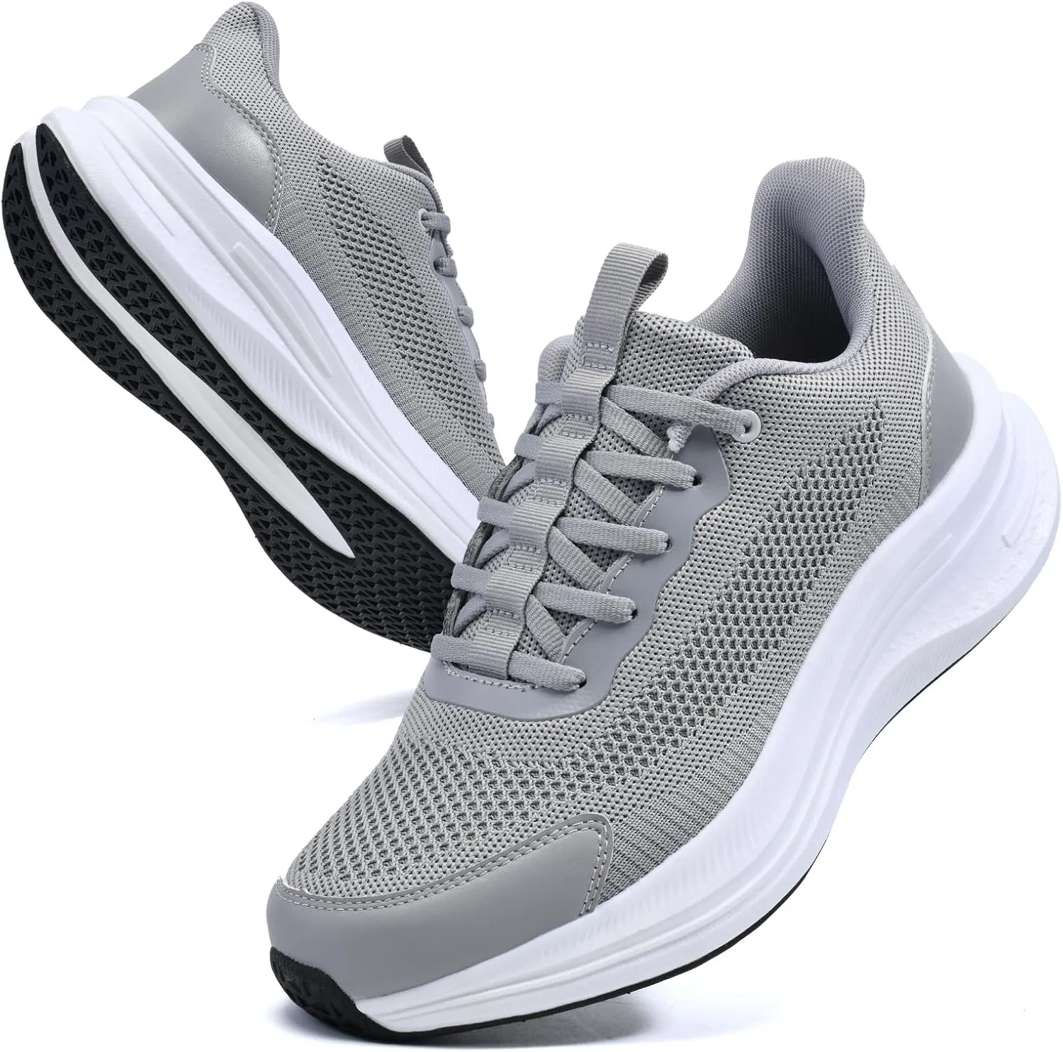 Men's Slip On Walking Shoes Comfortable Tennis Breathable Mesh Work Shoes Athletic Gym Non Slip Running Workout Training Fashion Sneakers