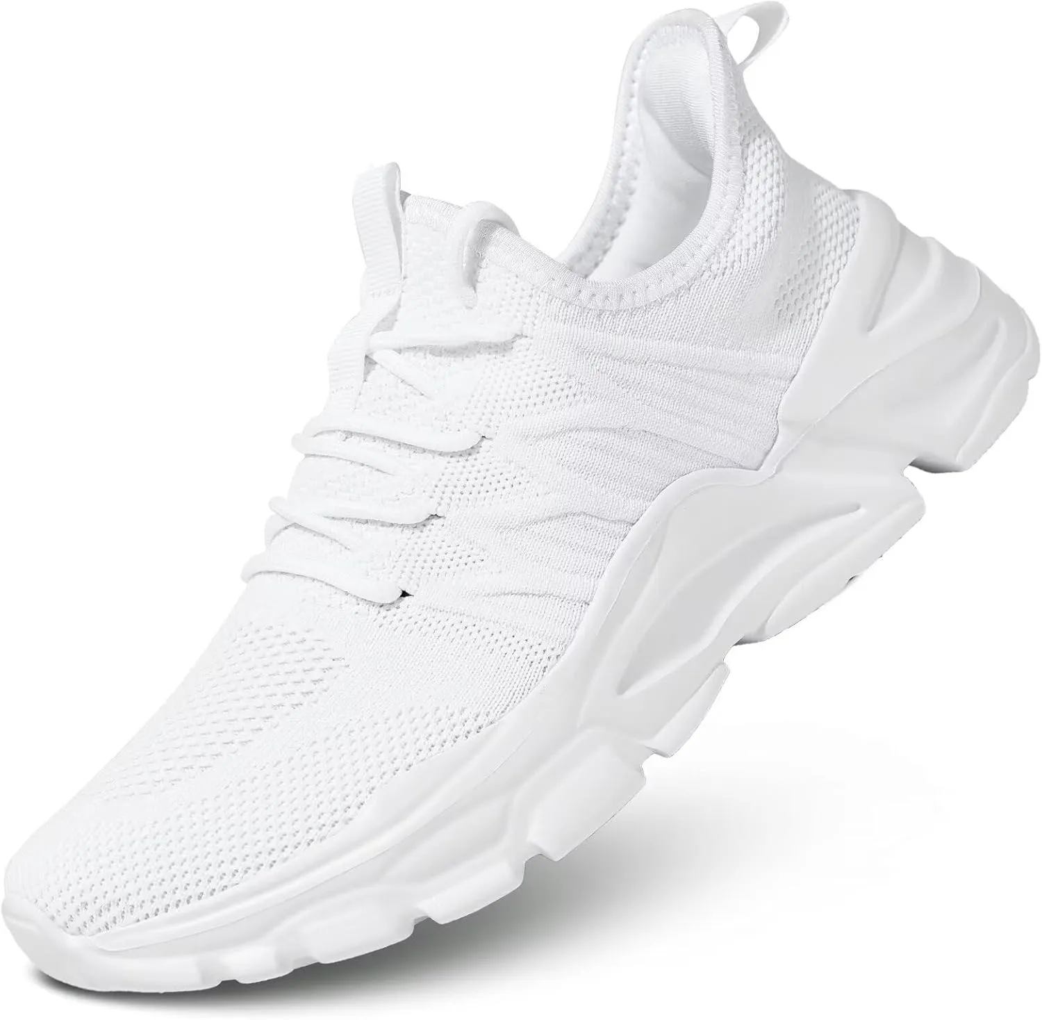 Mens Slip on Walking Shoes Non Slip Breathable Lightweight Sneakers Athletic Tennis Running Shoes for Gym Travel Jogging