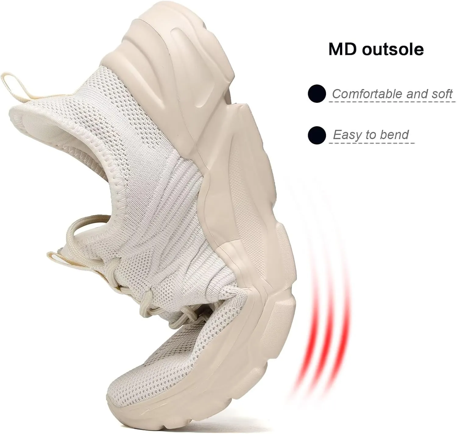 Mens Slip on Walking Shoes Non Slip Breathable Lightweight Sneakers Athletic Tennis Running Shoes for Gym Travel Jogging