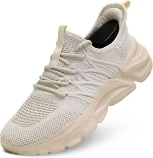 Mens Slip on Walking Shoes Non Slip Breathable Lightweight Sneakers Athletic Tennis Running Shoes for Gym Travel Jogging