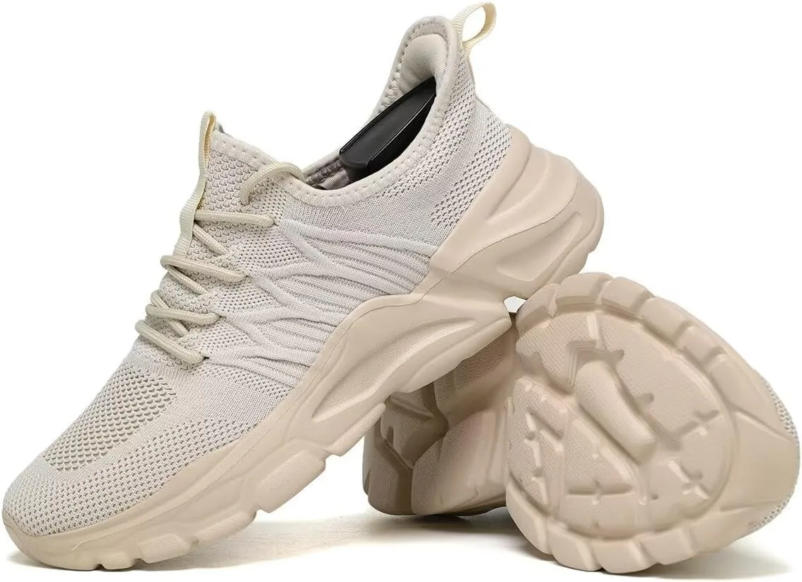 Mens Slip on Walking Shoes Non Slip Breathable Lightweight Sneakers Athletic Tennis Running Shoes for Gym Travel Jogging