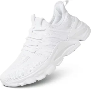 Mens Slip on Walking Shoes Non Slip Breathable Lightweight Sneakers Athletic Tennis Running Shoes for Gym Travel Jogging