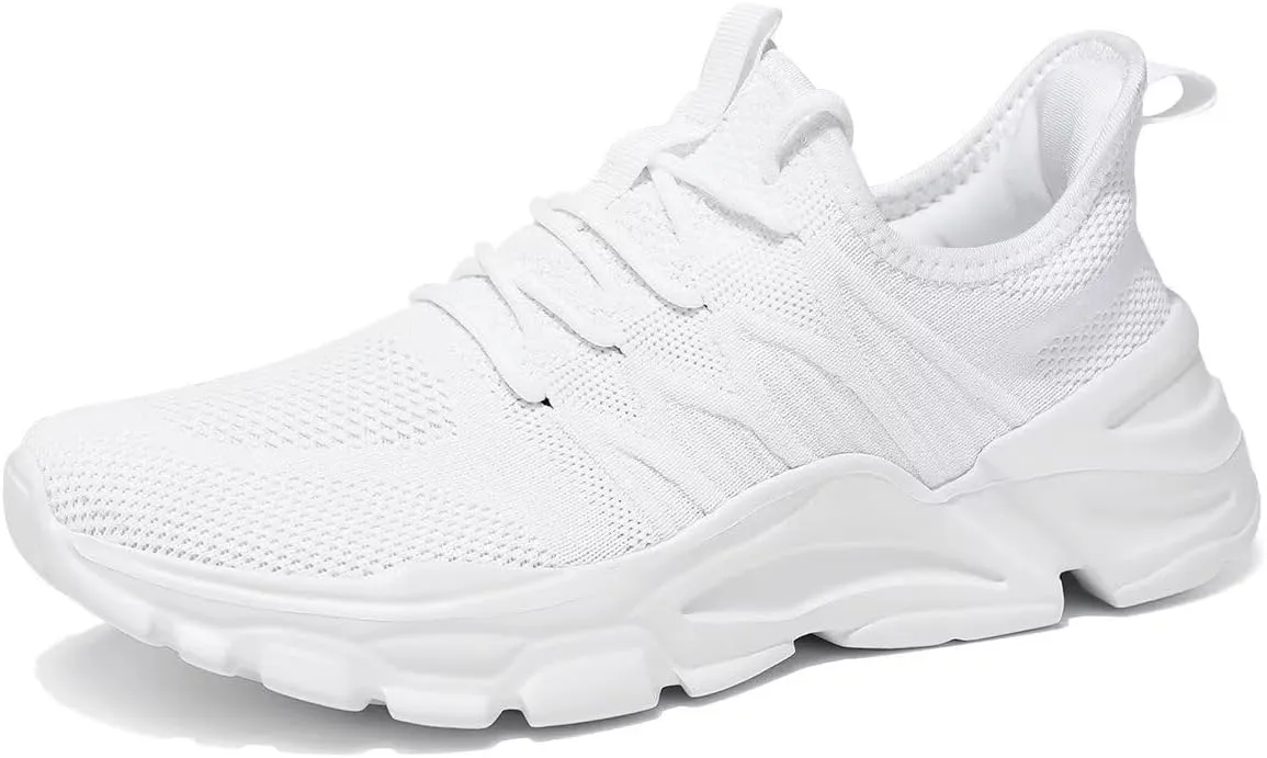 Mens Slip on Walking Shoes Non Slip Breathable Lightweight Sneakers Athletic Tennis Running Shoes for Gym Travel Jogging