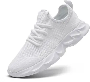 Mens Walking Shoes Running Trainers Sneakes Athletic Gym Fitness Sport Shoes Non Slip Breathable Mesh Comfortable Workout Fashion Slip On
