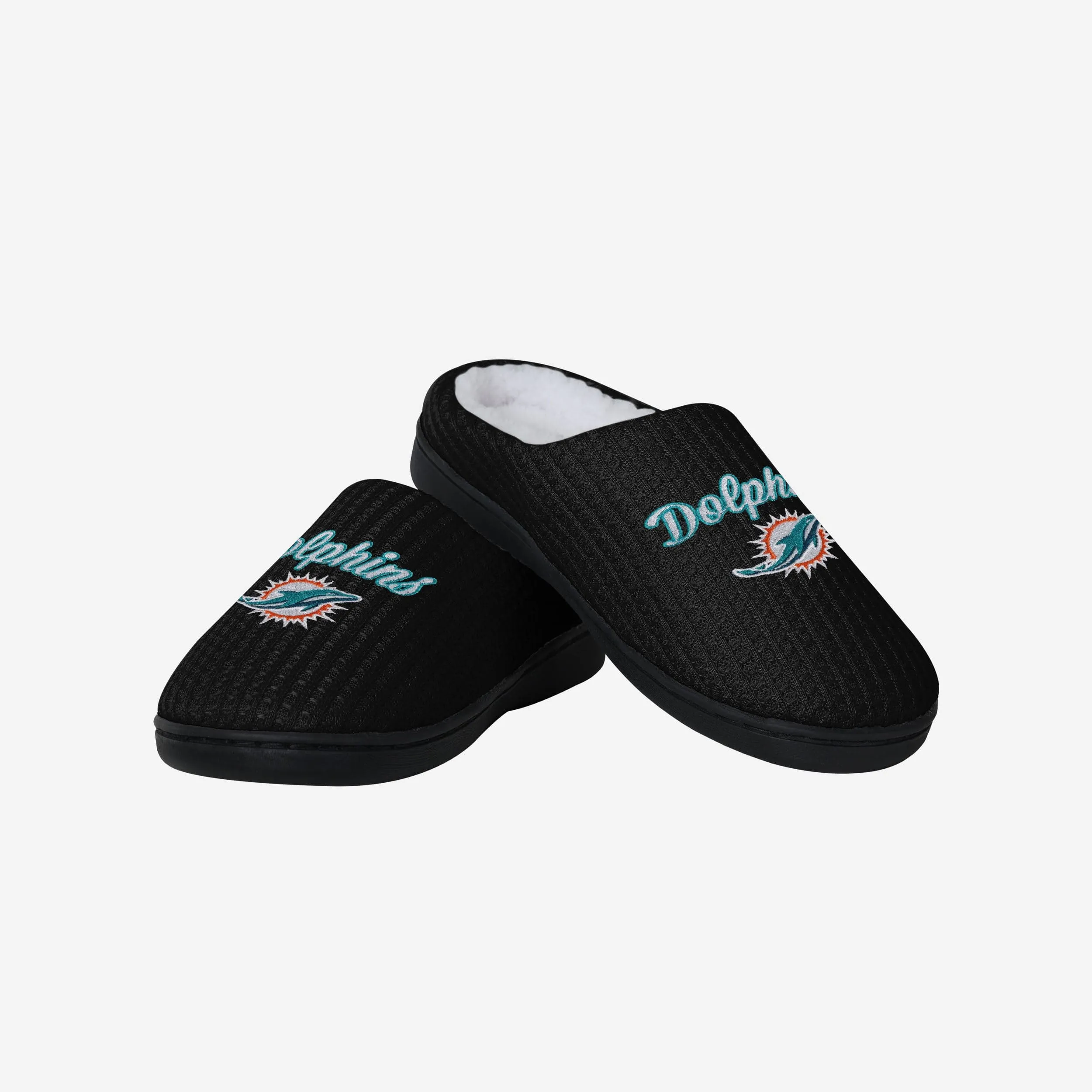 Miami Dolphins Womens Sherpa Lined Memory Foam Slipper