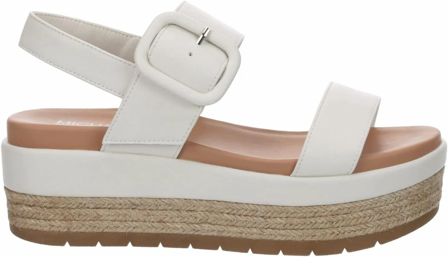 Michael By Michael Shannon Kira - Women's Classic Open Toe Espadrille Casual Strappy Summer Platform Sandal