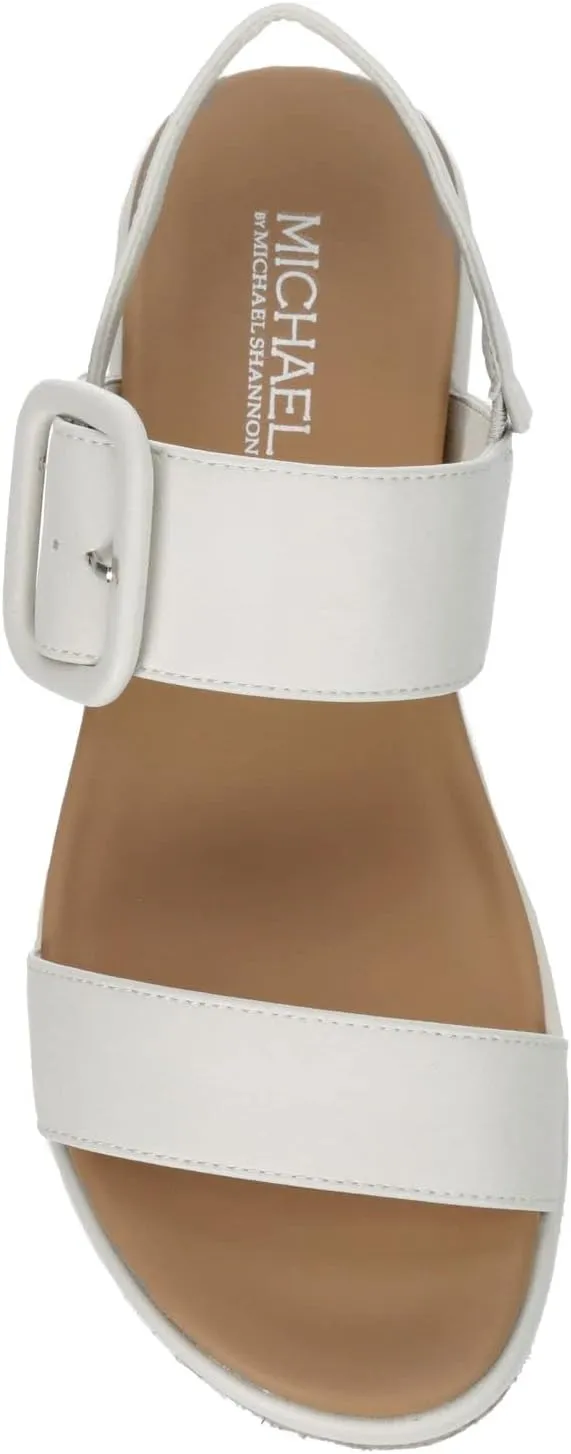 Michael By Michael Shannon Kira - Women's Classic Open Toe Espadrille Casual Strappy Summer Platform Sandal