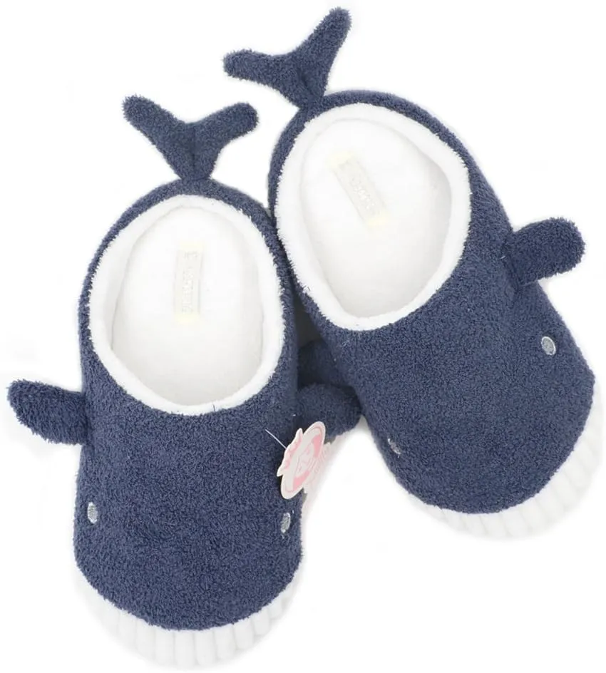 Millffy Cute Soft Comfy Plush Seal Slippers sea Lion Animal Shark Whale Slipper Indoor Crocodile Home Bedroom Shoes for Adult