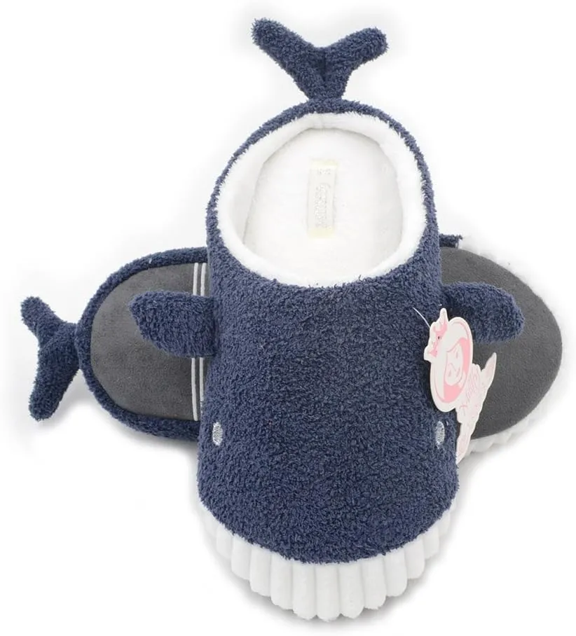 Millffy Cute Soft Comfy Plush Seal Slippers sea Lion Animal Shark Whale Slipper Indoor Crocodile Home Bedroom Shoes for Adult