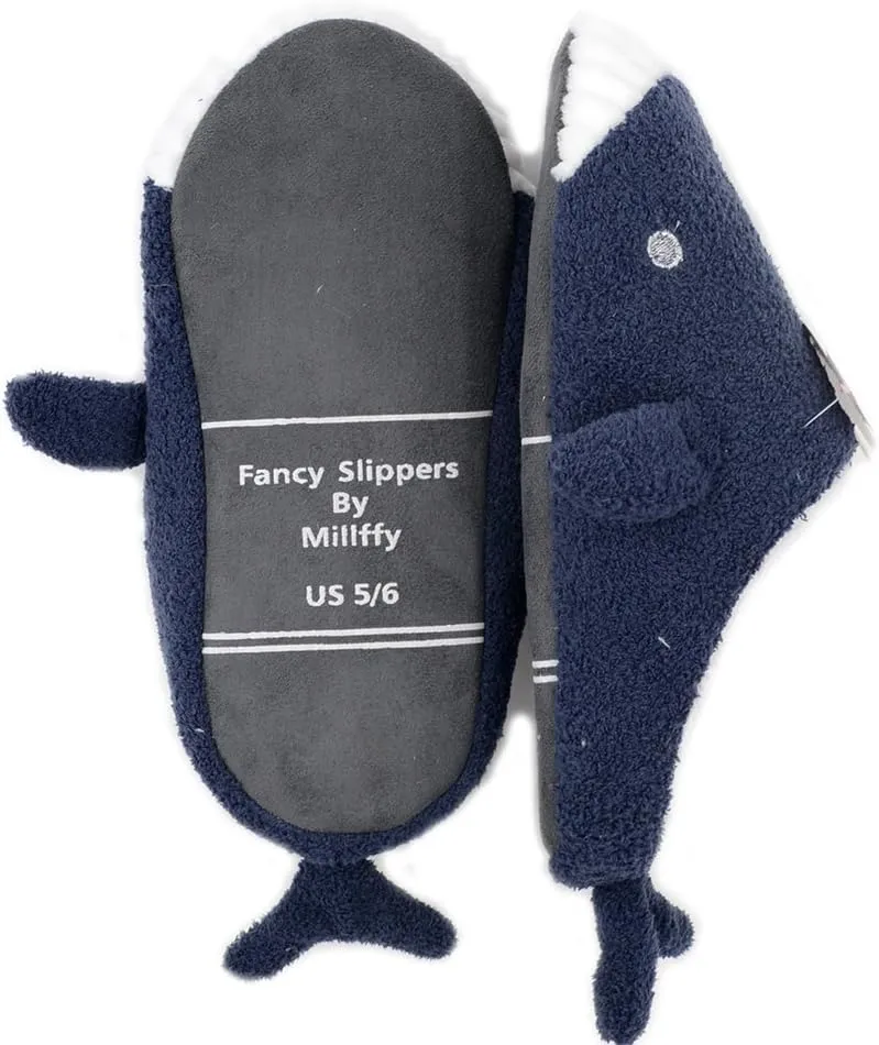 Millffy Cute Soft Comfy Plush Seal Slippers sea Lion Animal Shark Whale Slipper Indoor Crocodile Home Bedroom Shoes for Adult