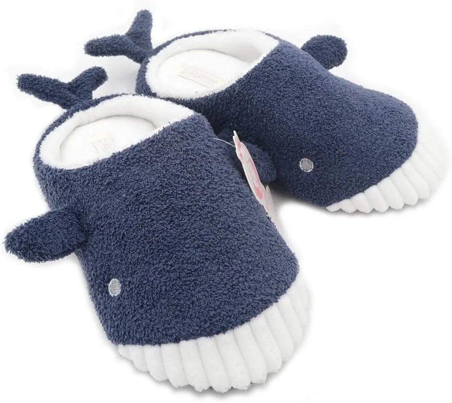 Millffy Cute Soft Comfy Plush Seal Slippers sea Lion Animal Shark Whale Slipper Indoor Crocodile Home Bedroom Shoes for Adult