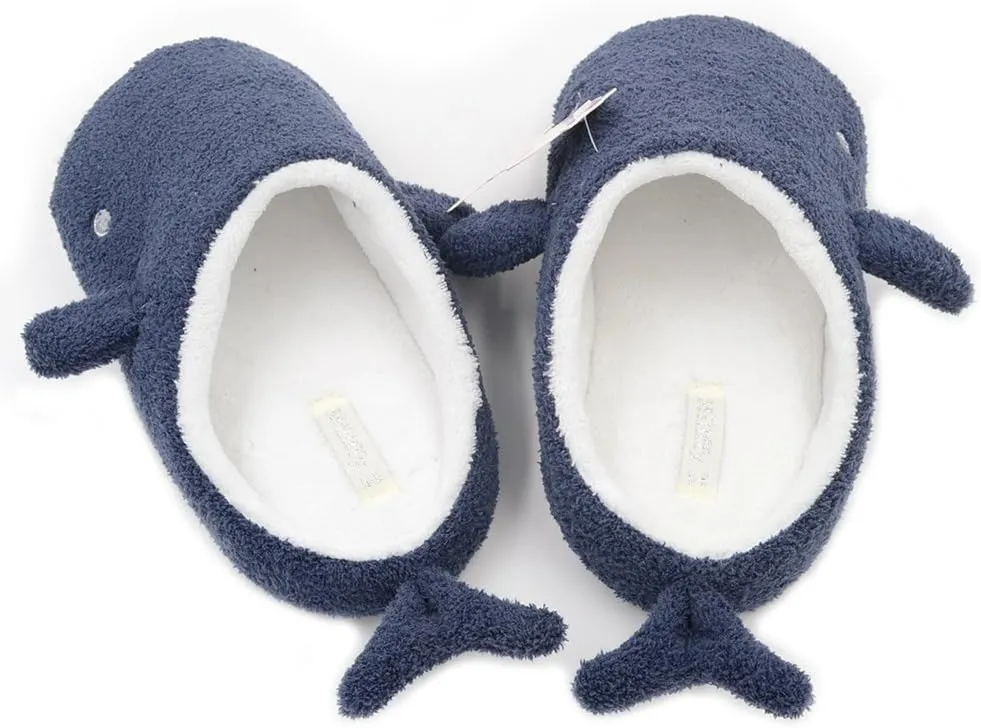 Millffy Cute Soft Comfy Plush Seal Slippers sea Lion Animal Shark Whale Slipper Indoor Crocodile Home Bedroom Shoes for Adult